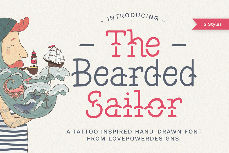 The Bearded Sailor font