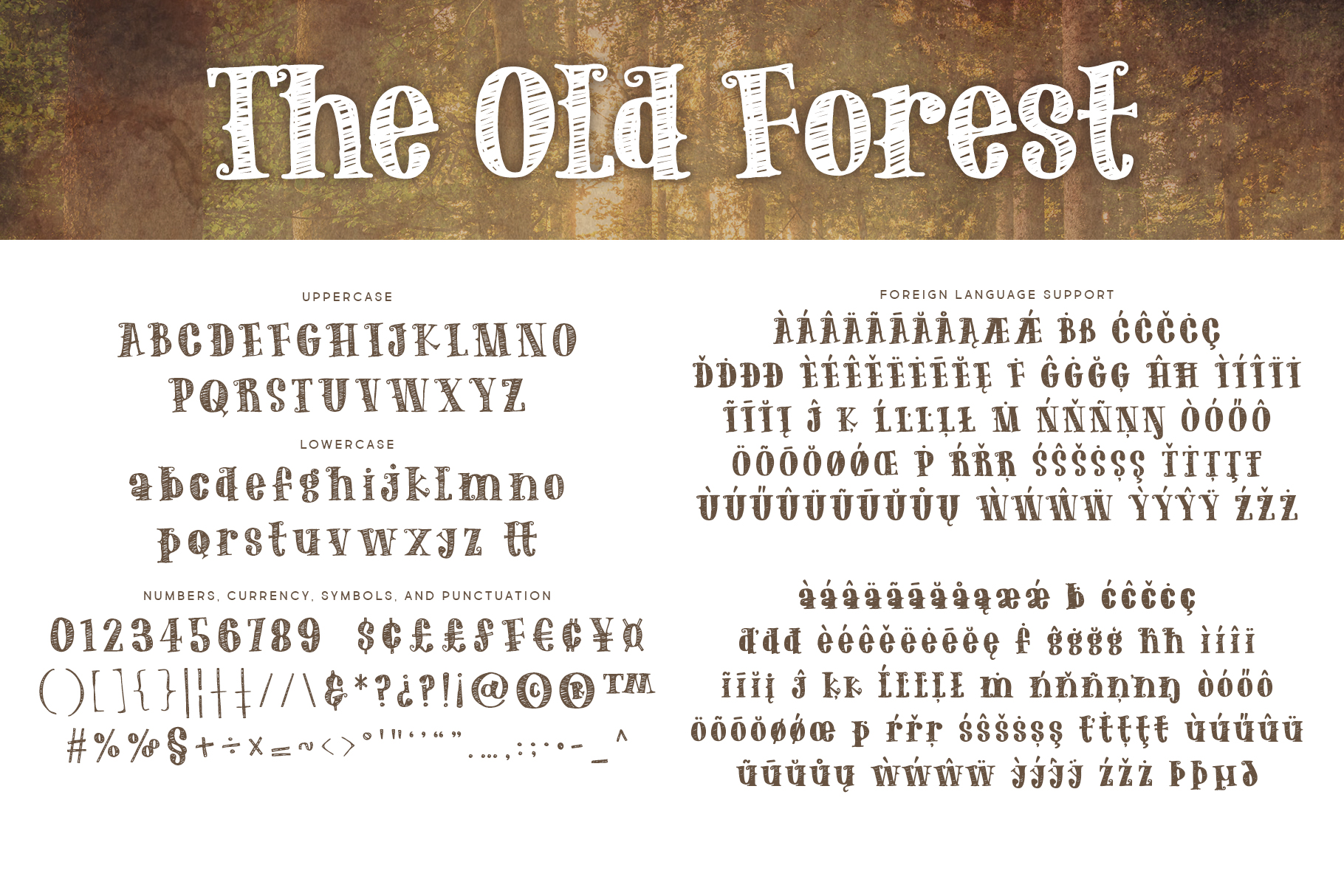 The Old Forest font