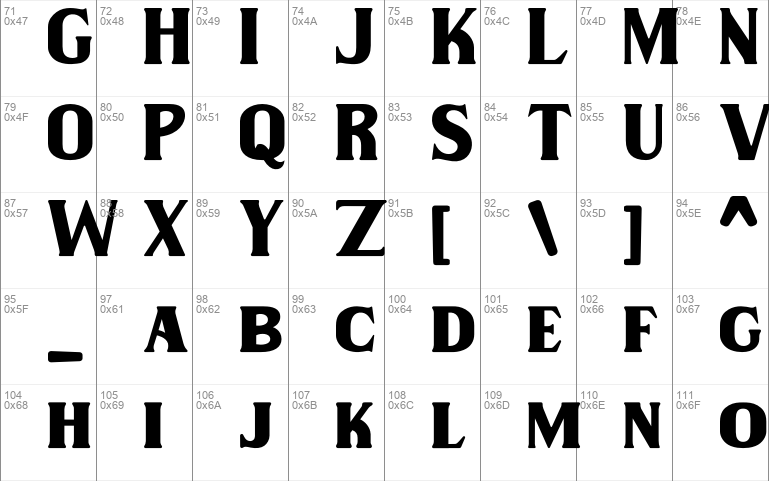 Wilson hawk font