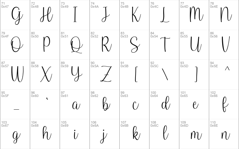 Baby Names font