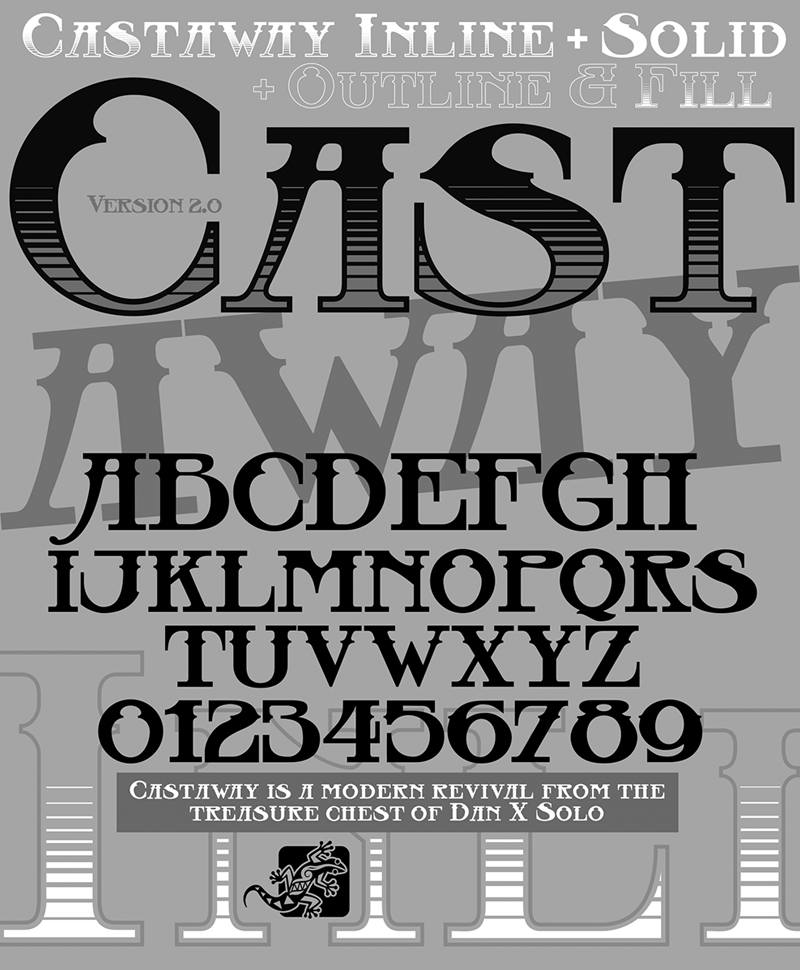 Castaway Inline v2 font