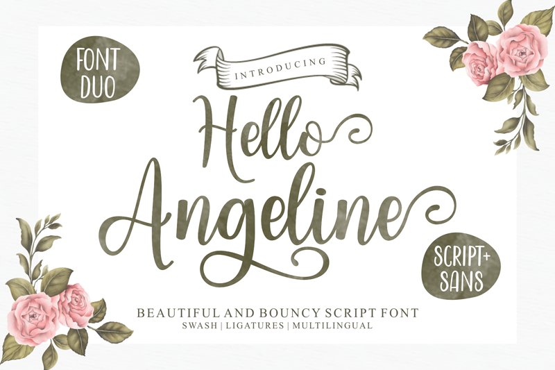 Hello Angeline font