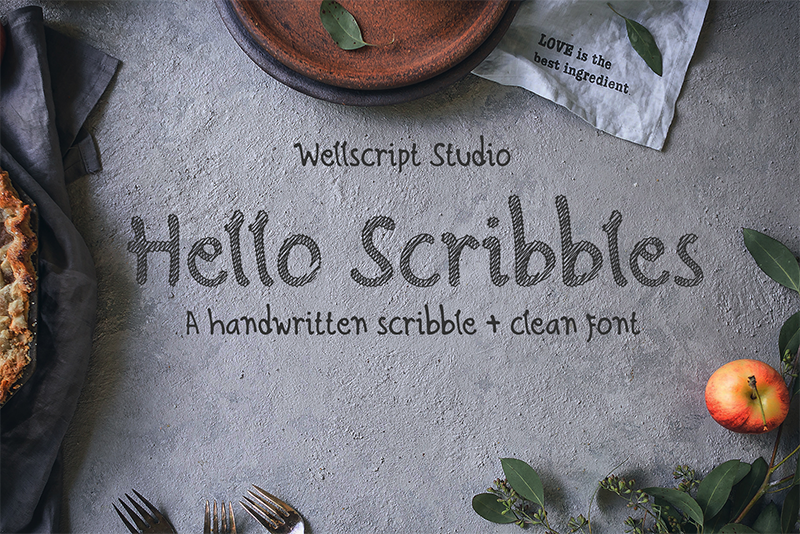 Hello Scribbles font