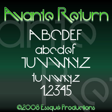 Avante Return font