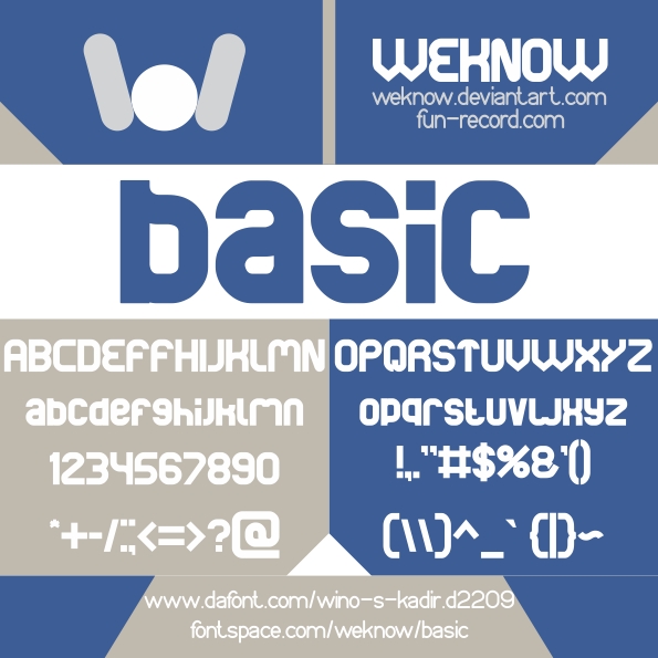 basic font