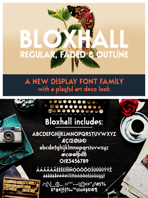Bloxhall Sample font