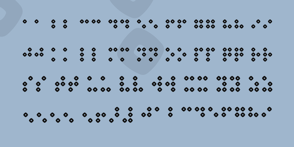 Braillenum font