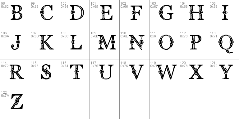 CF Diamond font