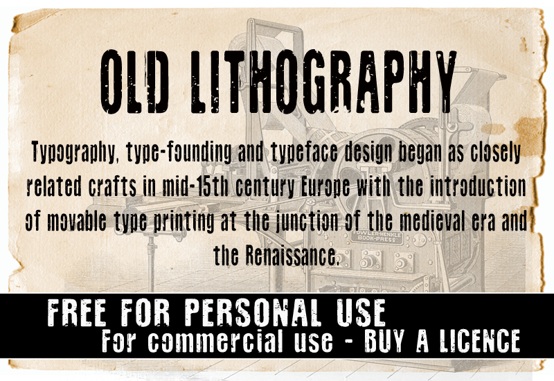 CF Old Lithography font