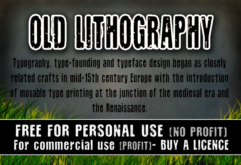 CF Old Lithography font