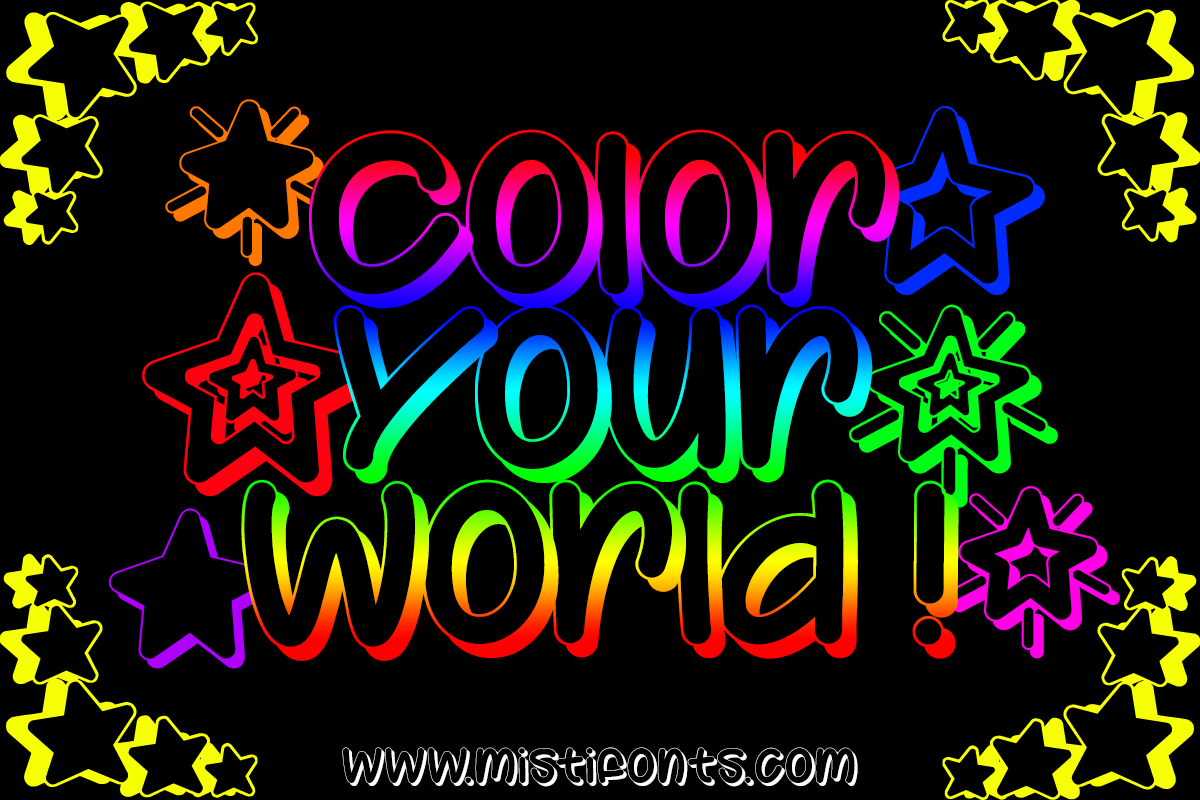 Color Your World font