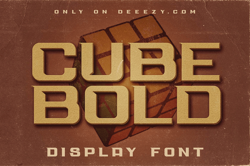 Cube Bold font