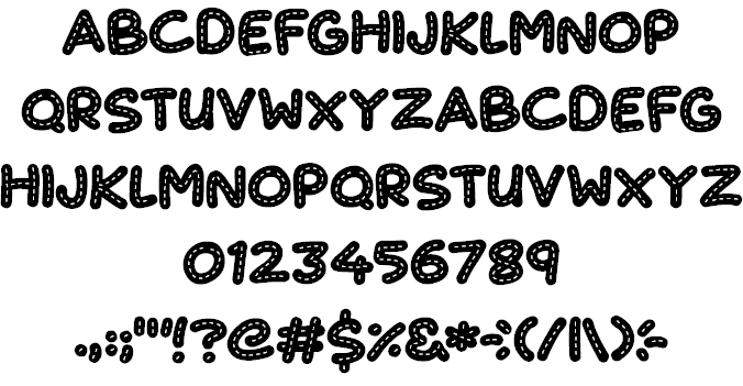 Cute Stitch font