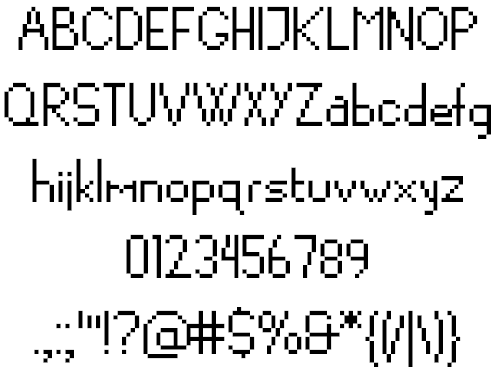 CymoPxl font