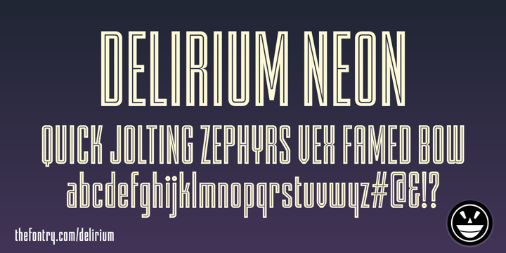 DELIRIUM NCV font