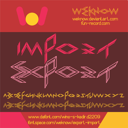 EXPORT import font