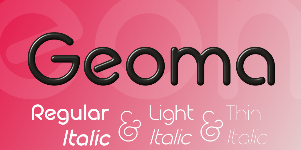 Geoma Light Demo font