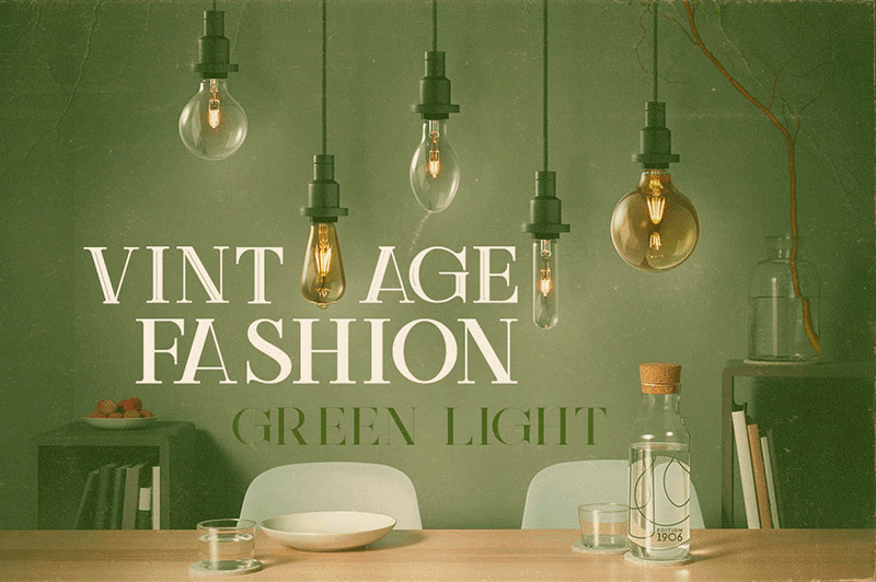 Green Light Bold Inline Grunge font