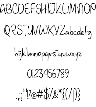 January Handwriting font