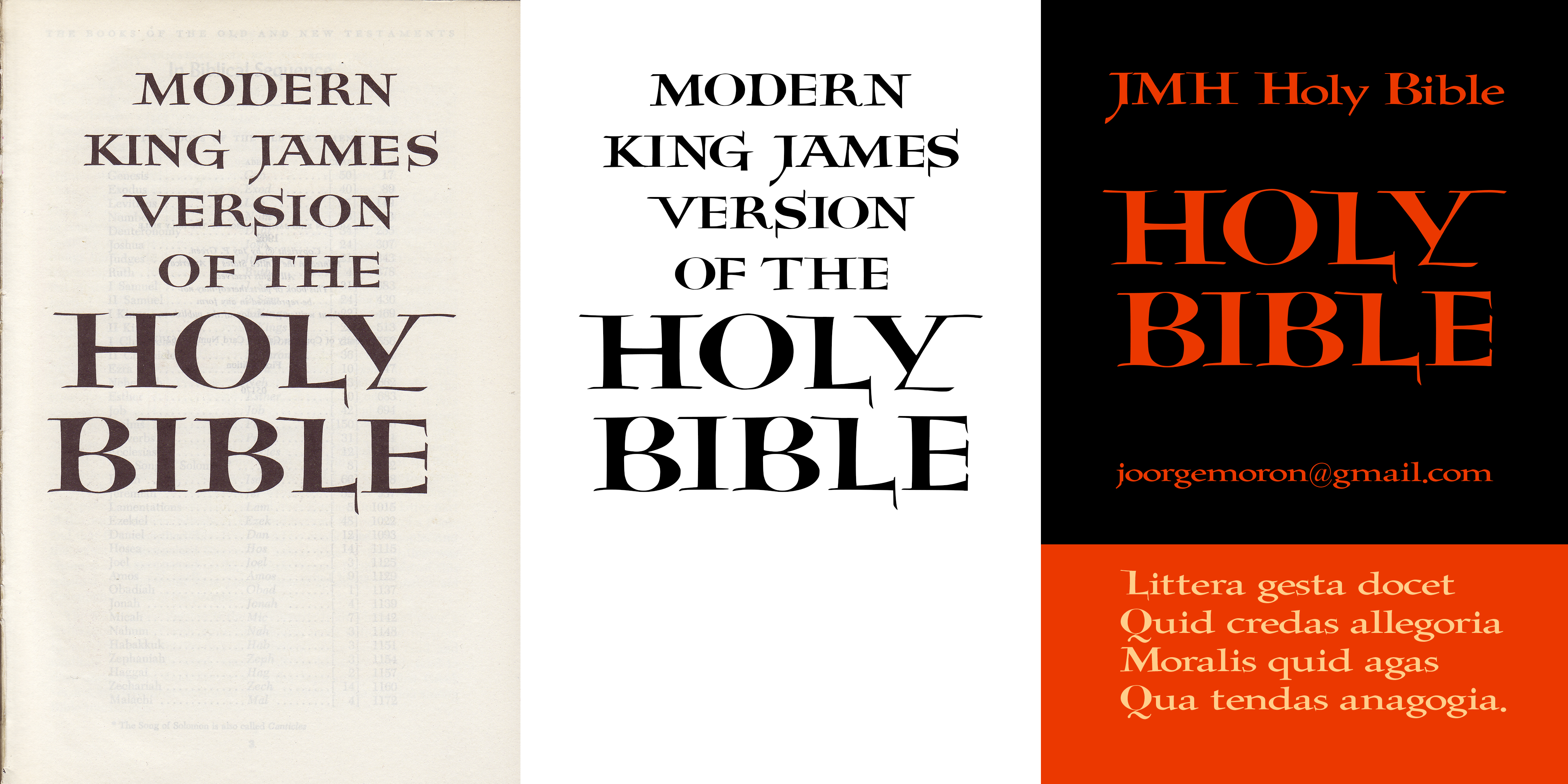 JMH Holy Bible font