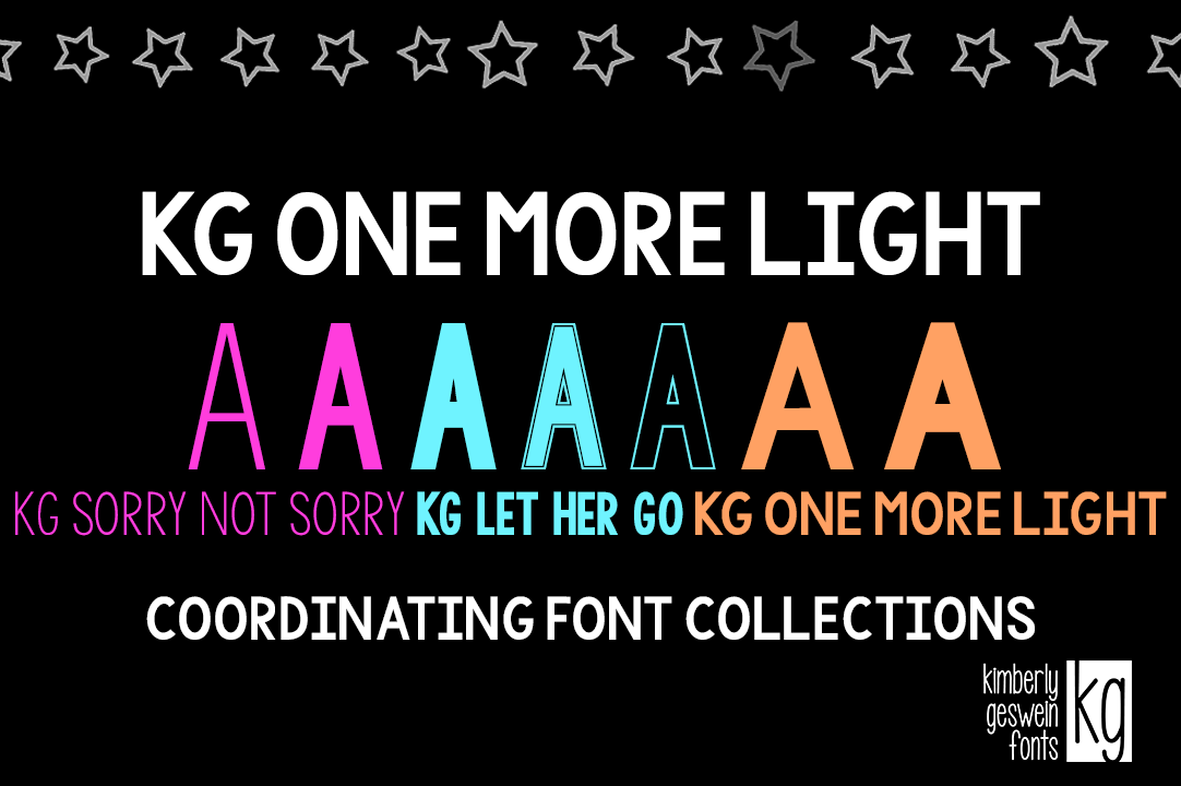 KG One More Light font