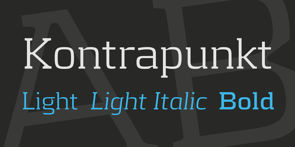 Kontrapunkt font