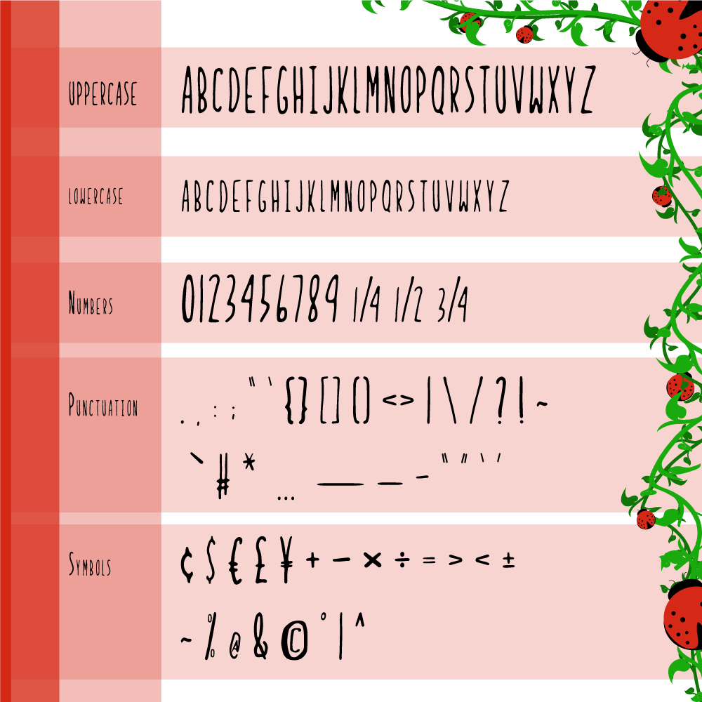 Ladybug font