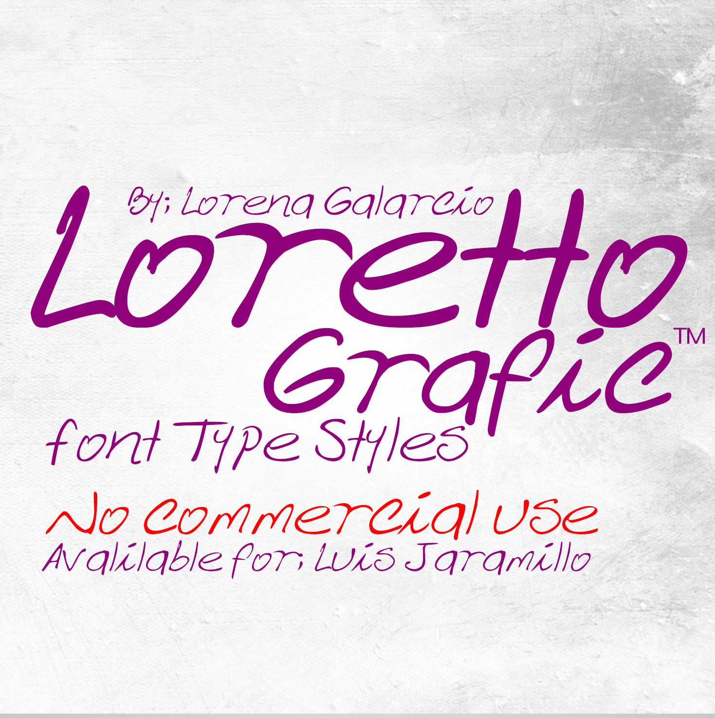 Loretto Grafic font