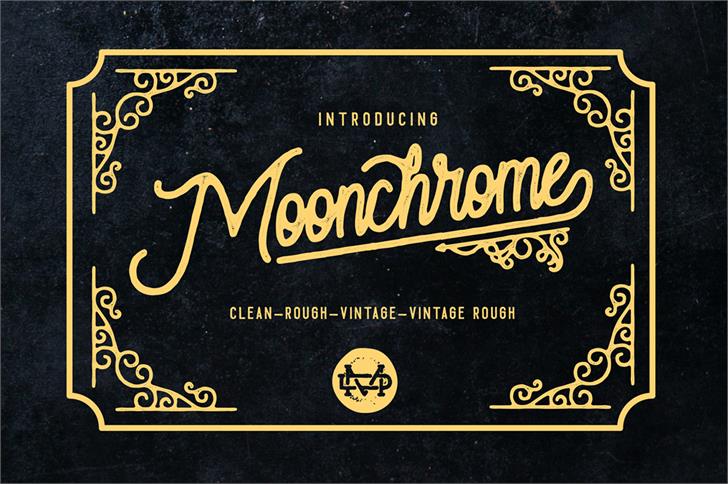 Moonchrome  Rough font