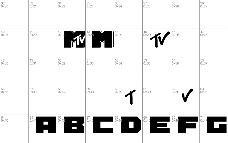 MTV font