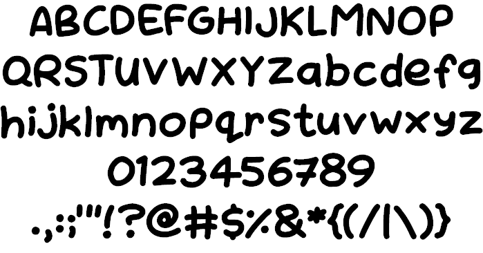 NATURAL SUGARS font