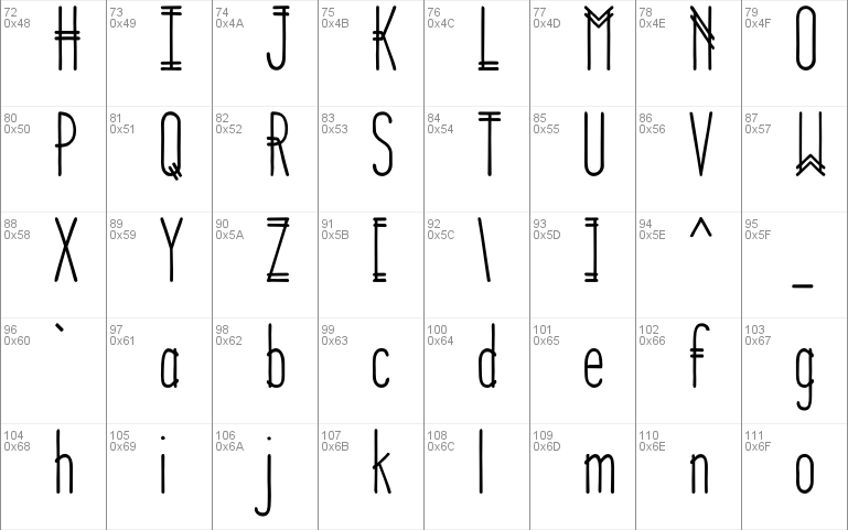 Parallel Lines font