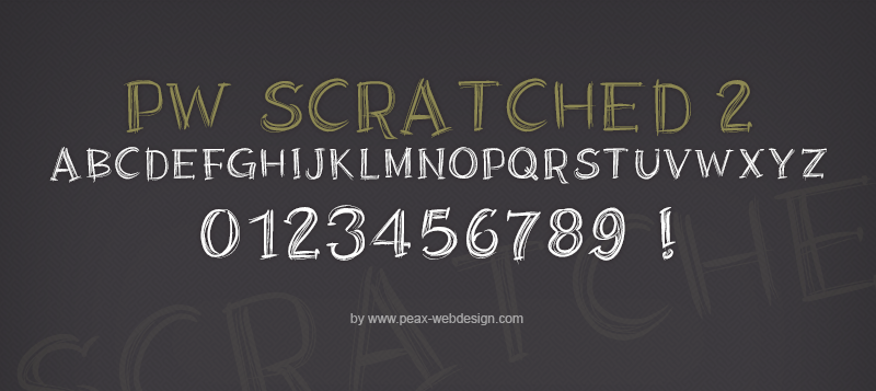 PWScratched2 font