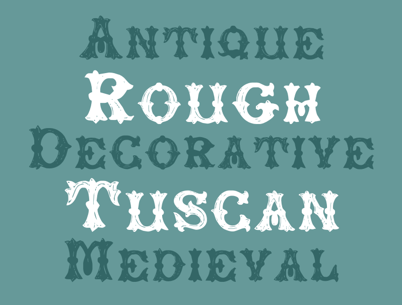 RoughTuscan font