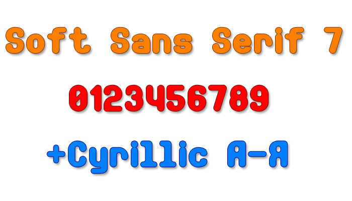 Soft Sans Serif 7 font