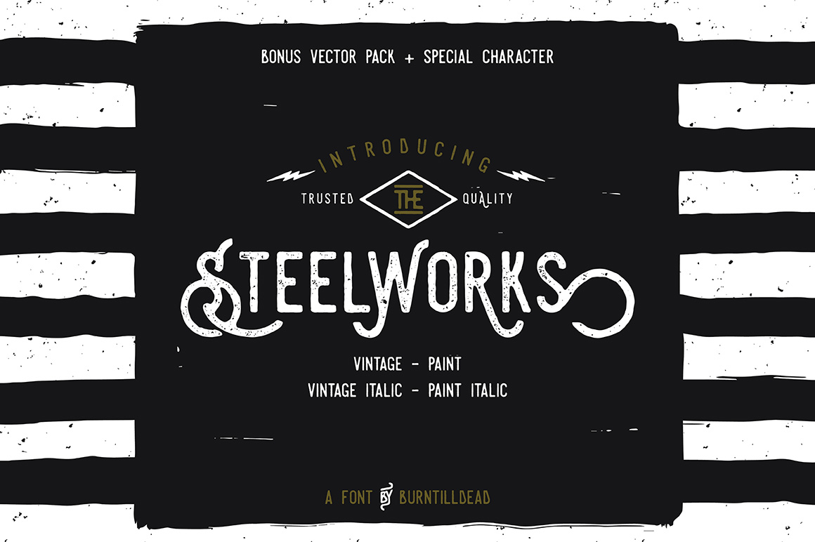 Steelworks Vintage Demo font