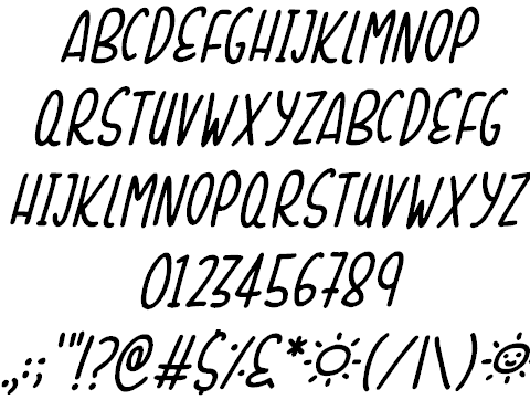 Sunshine Smiles font