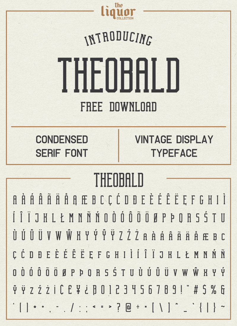 Theobald_Clean font