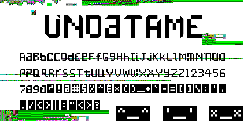 UNDATAME font