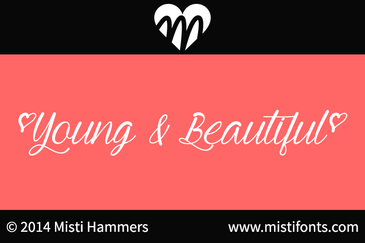 Young & Beautiful font