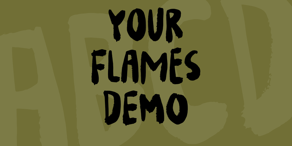Your Flames DEMO font