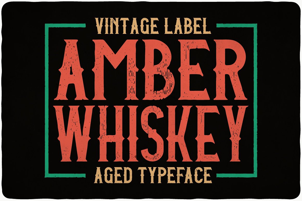 Amber Whiskey font