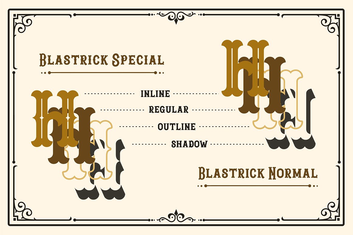 Blastrick Normal font