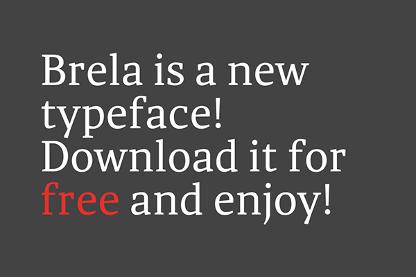 Brela font