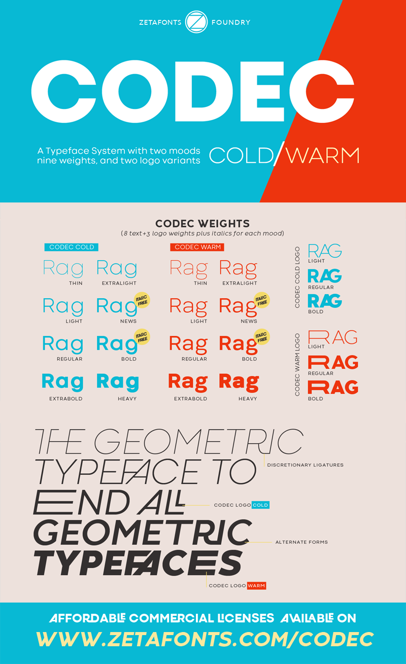 Codec Cold font