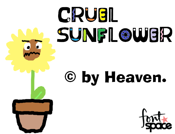 Cruel Sunflower font