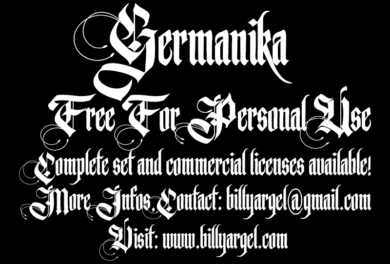 Germanika Personal Use font