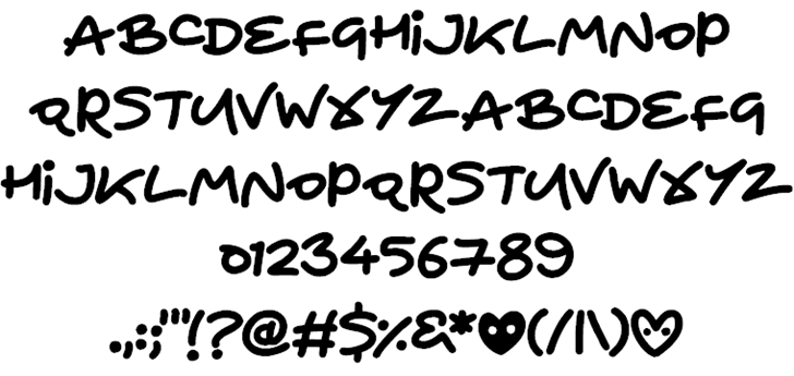 Heart To Heart font