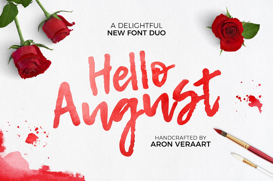 Hello August font