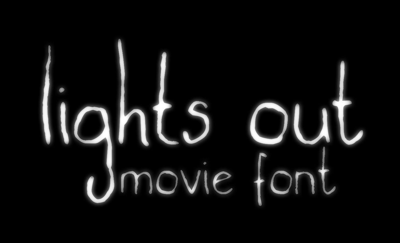 lights out font